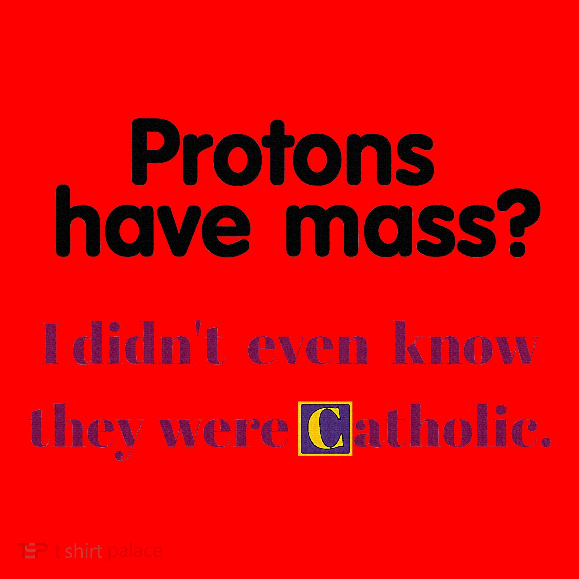 Protons Have Mass I DidnT Even Know They Were Catholic Santa Hat