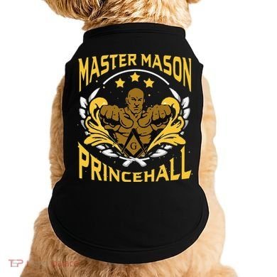 Prince Hall Master Mason PHA Masonic Father's Day Gift Doggie Tank