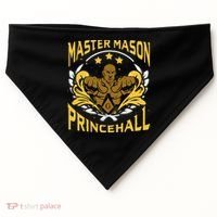 Prince Hall Master Mason PHA Masonic Father's Day Gift USA-Made Doggie Bandana thumb 0