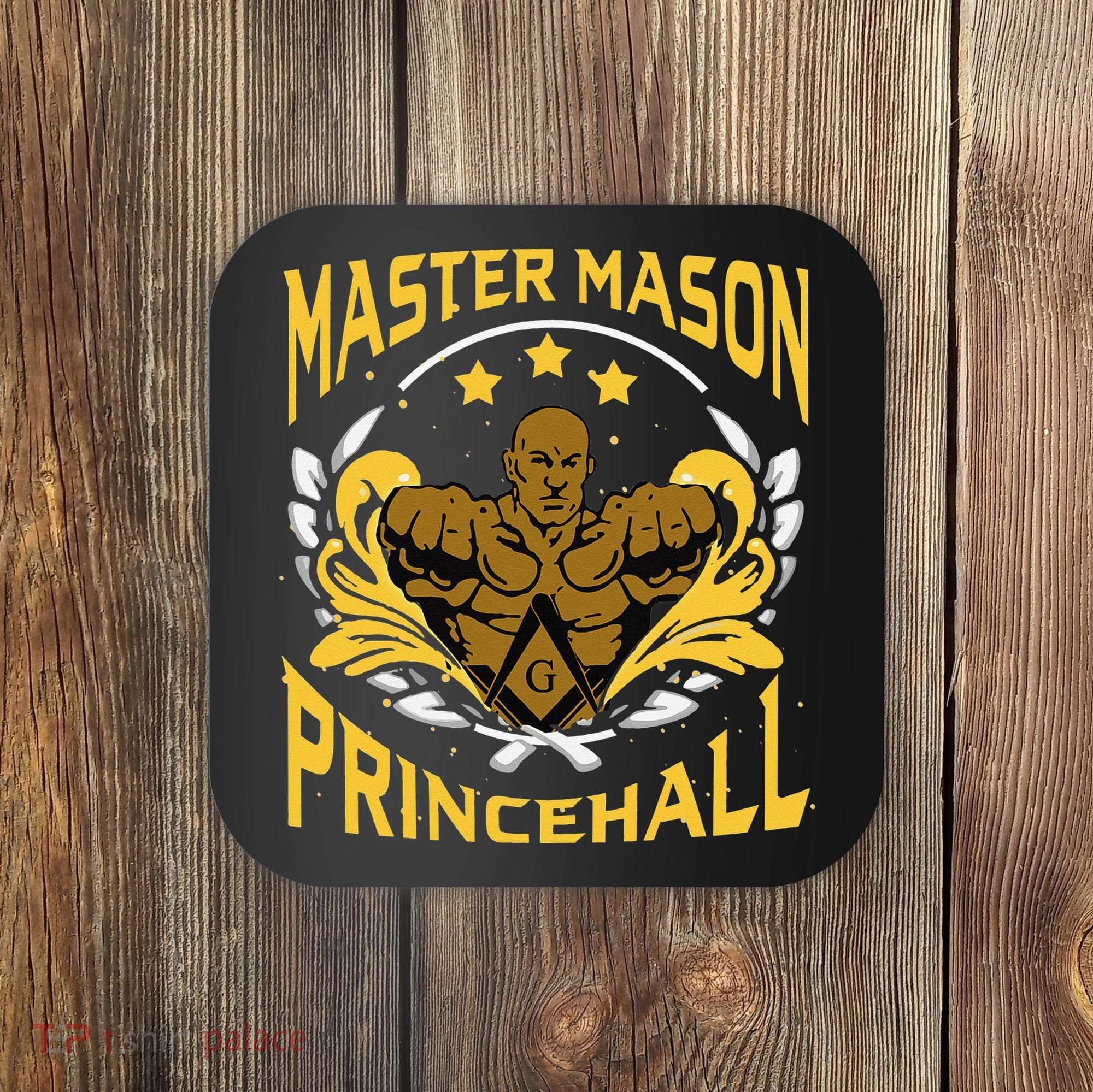 Prince Hall Master Mason PHA Masonic Father's Day Gift Coaster