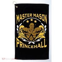 Prince Hall Master Mason PHA Masonic Father's Day Gift Golf Towel thumb 0