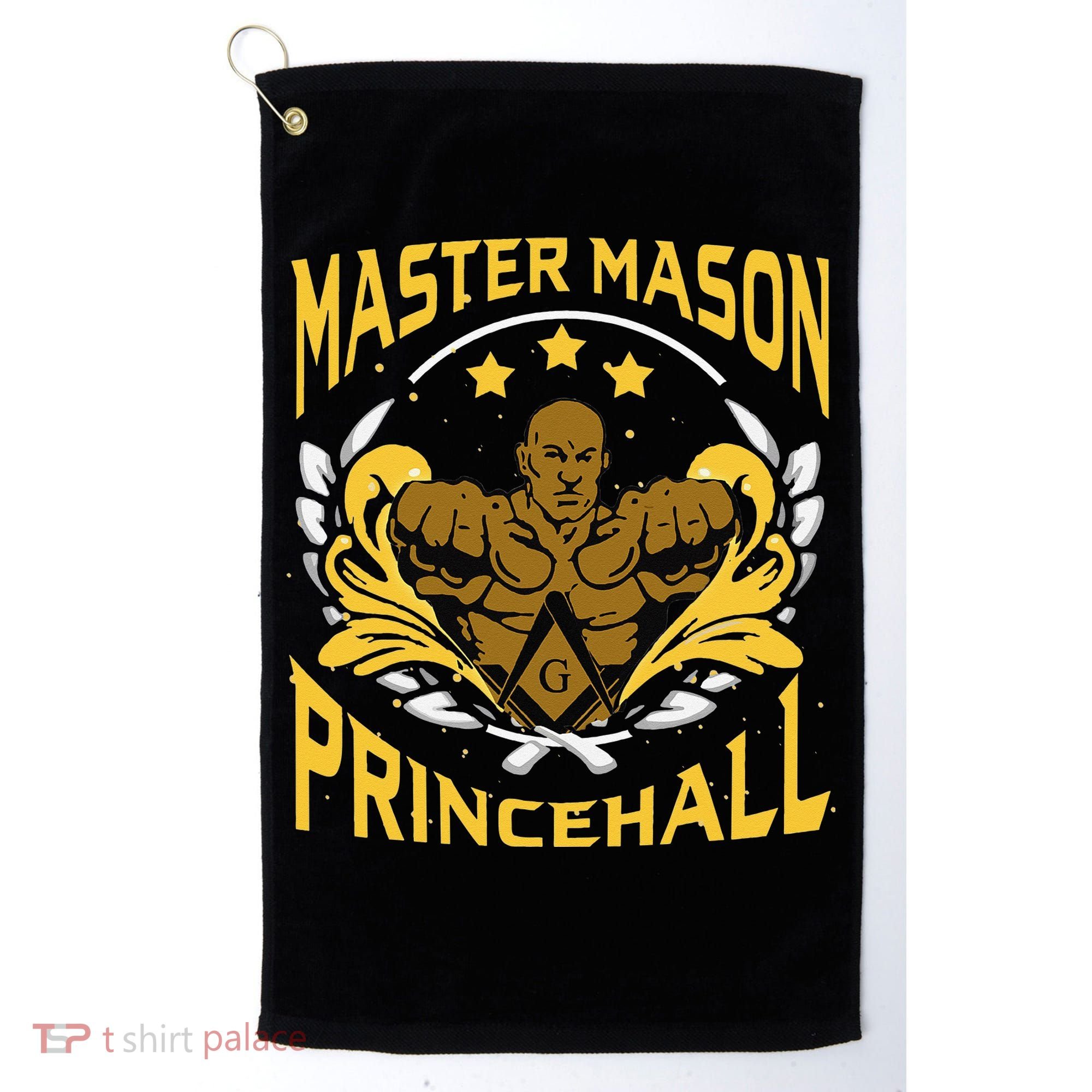 Prince Hall Master Mason PHA Masonic Father's Day Gift Golf Towel