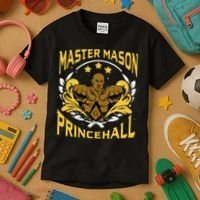 Prince Hall Master Mason PHA Masonic Father's Day Gift Kids T-Shirt thumb 3