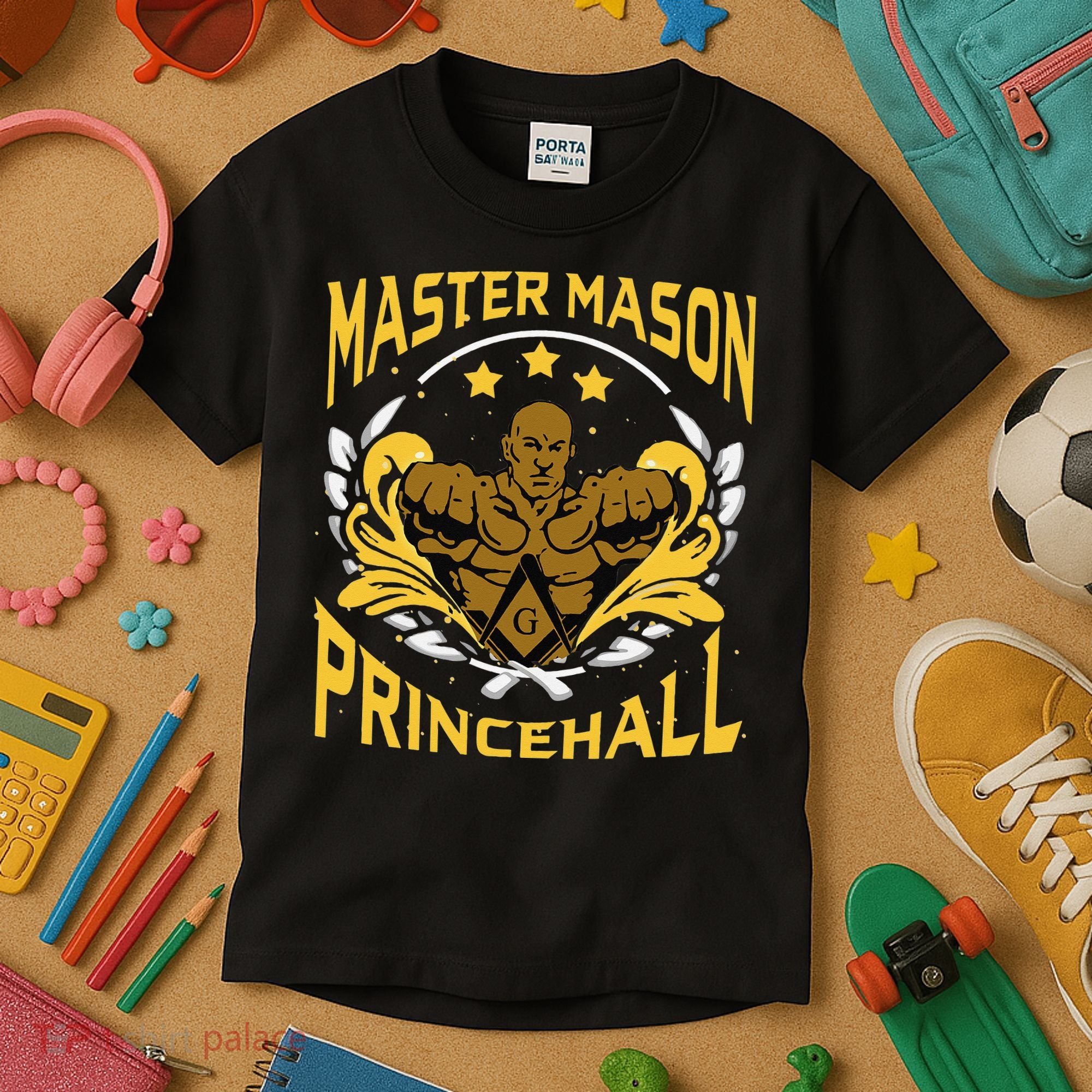 Prince Hall Master Mason PHA Masonic Father's Day Gift Kids T-Shirt