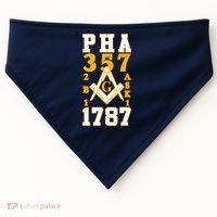 Prince Hall Mason PHA 357 2b1ask1 1787 Masonic Thanksgiving USA-Made Doggie Bandana thumb 0