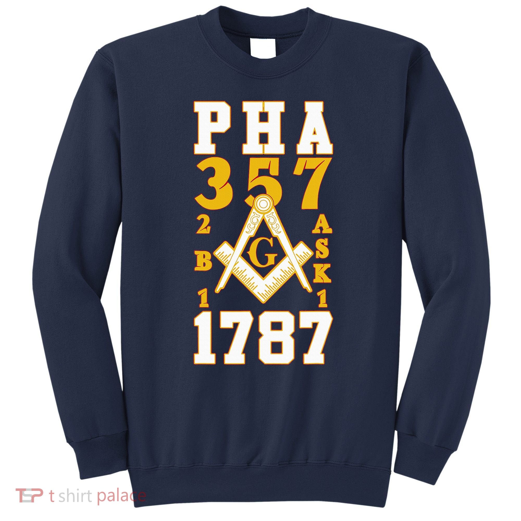 Prince Hall Mason PHA 357 2b1ask1 1787 Masonic Thanksgiving Sweatshirt