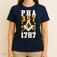 Prince Hall Mason PHA 357 2b1ask1 1787 Masonic Thanksgiving T-Shirt thumb 4