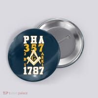 Prince Hall Mason PHA 357 2b1ask1 1787 Masonic Thanksgiving Button thumb 0