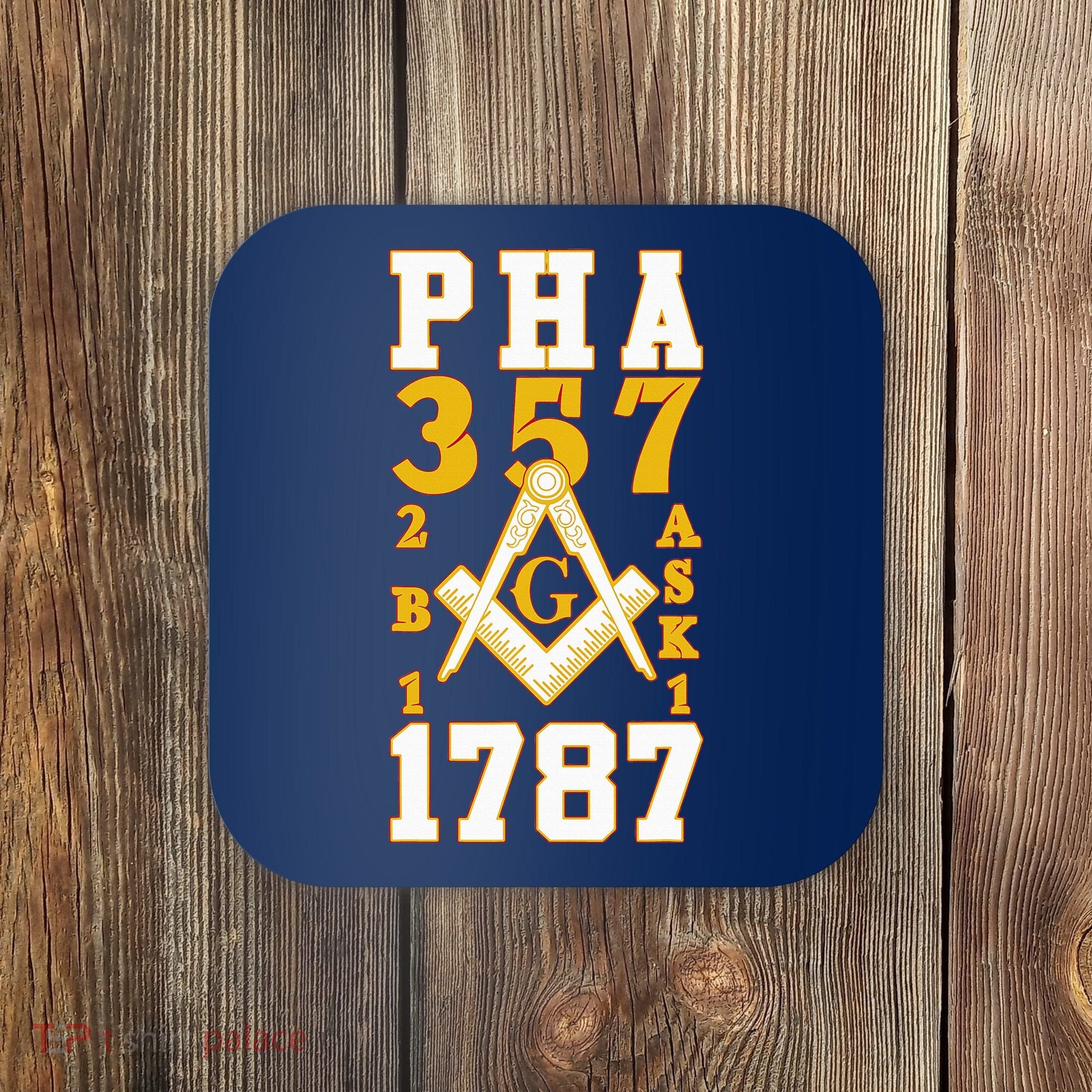 Prince Hall Mason PHA 357 2b1ask1 1787 Masonic Thanksgiving Coaster