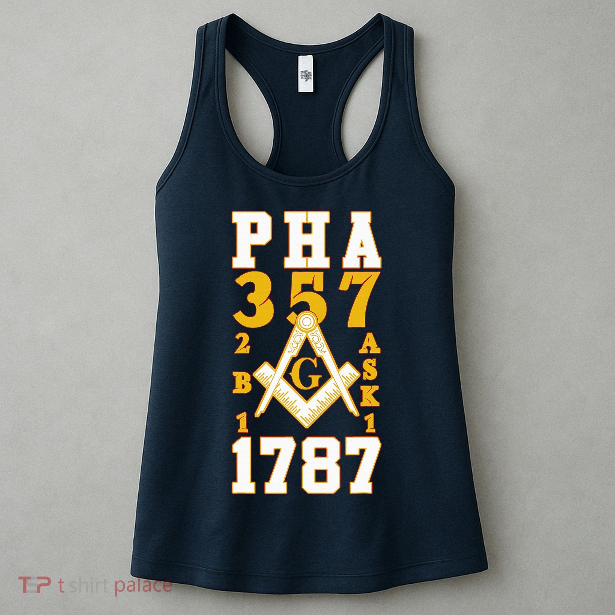 Prince Hall Mason PHA 357 2b1ask1 1787 Masonic Thanksgiving Women's Tank Top