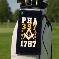 Prince Hall Mason PHA 357 2b1ask1 1787 Masonic Thanksgiving Golf Towel thumb 2