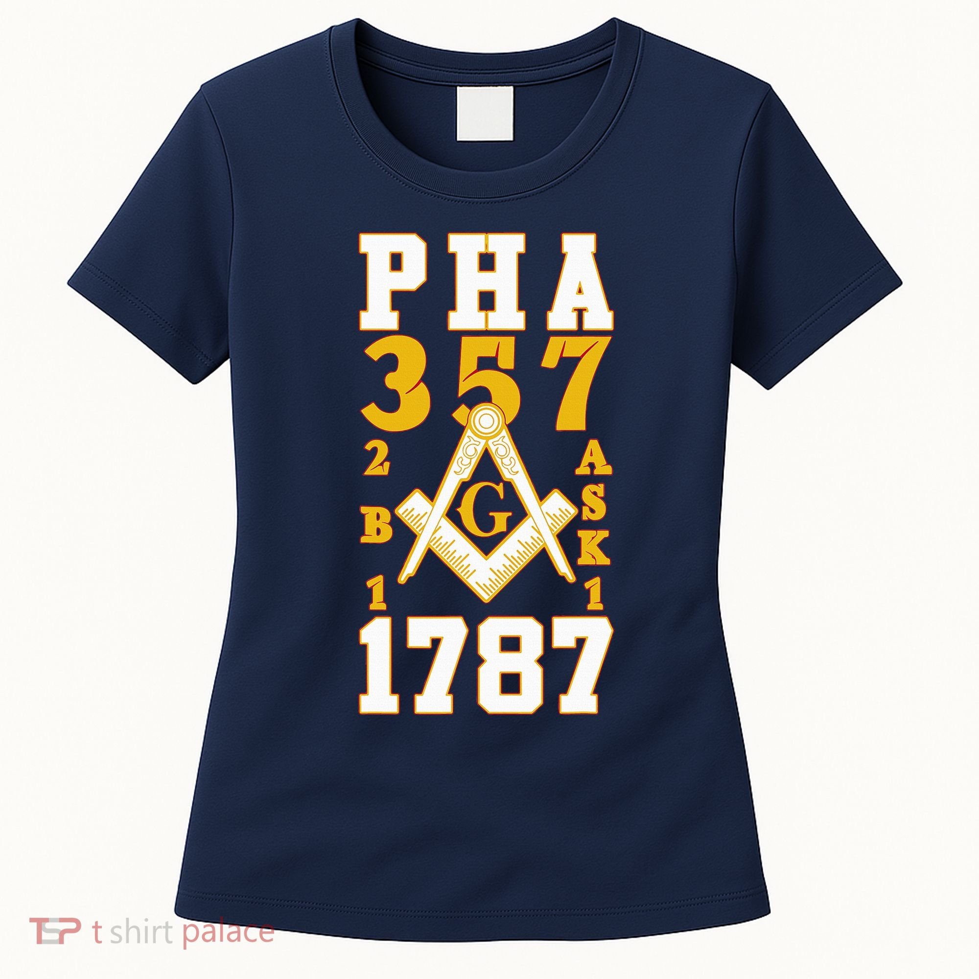 Prince Hall Mason PHA 357 2b1ask1 1787 Masonic Thanksgiving Women's T-Shirt