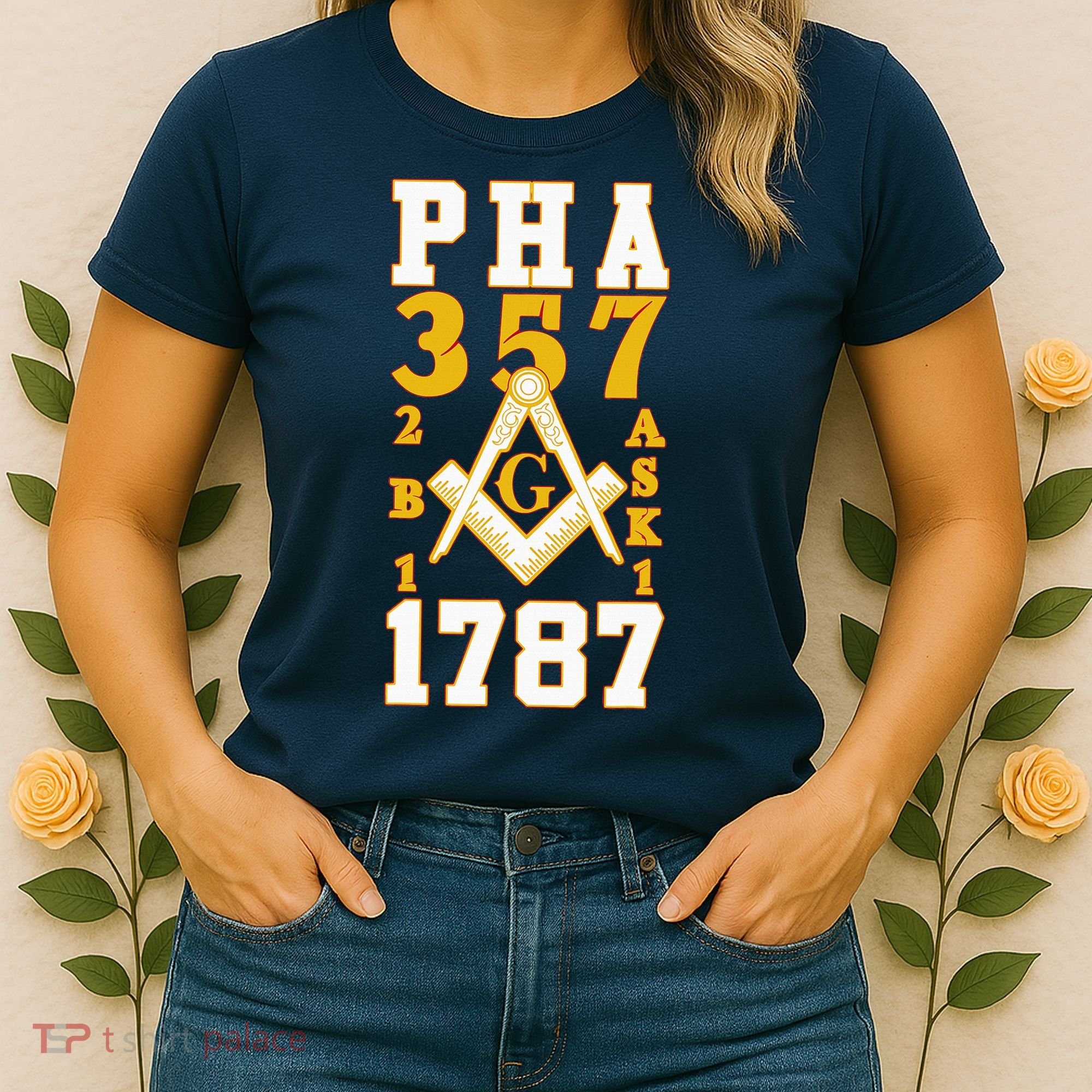 Prince Hall Mason PHA 357 2b1ask1 1787 Masonic Thanksgiving Women's T-Shirt