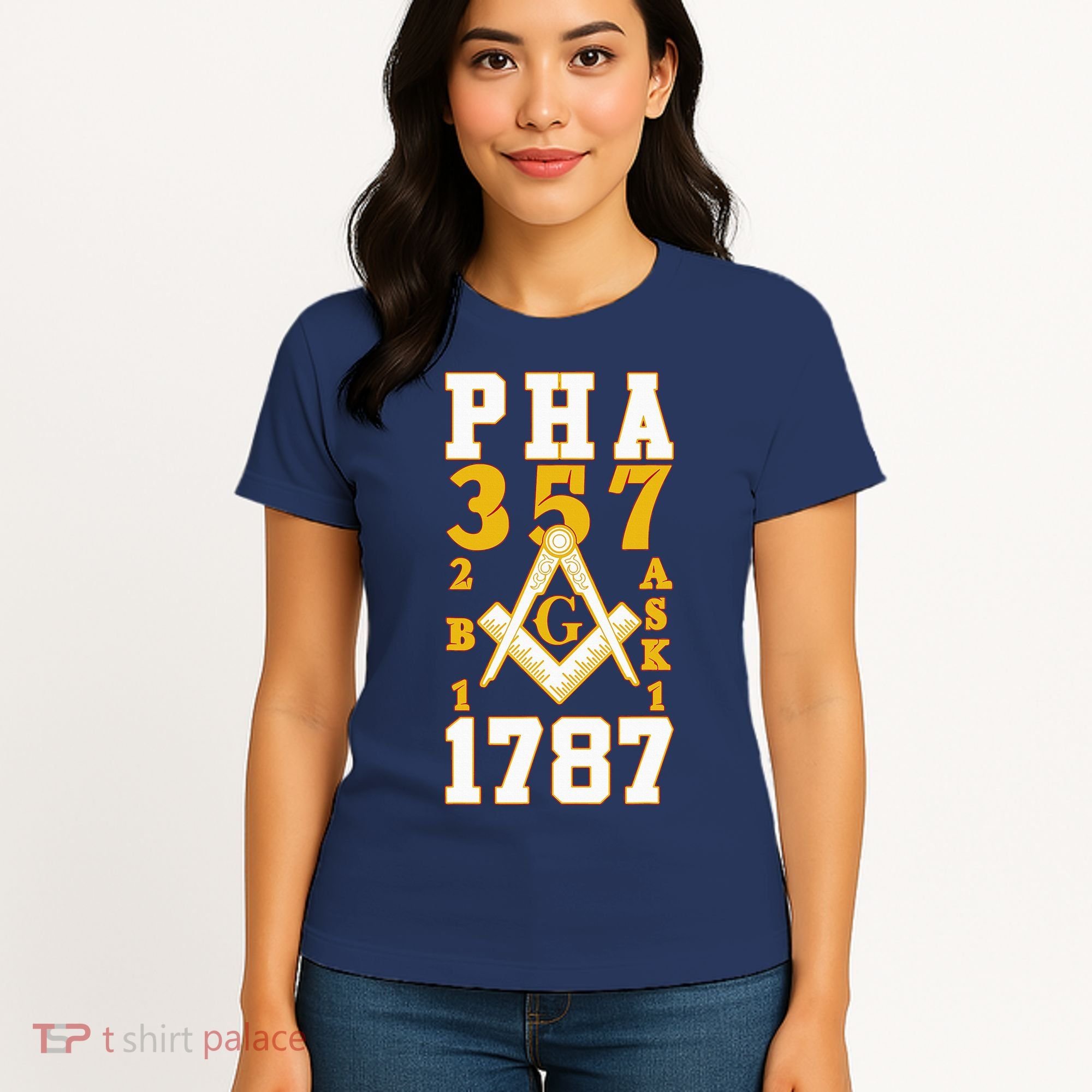 Prince Hall Mason PHA 357 2b1ask1 1787 Masonic Thanksgiving Women's T-Shirt
