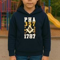 Prince Hall Mason PHA 357 2b1ask1 1787 Masonic Thanksgiving Kids Hoodie thumb 3