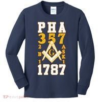 Prince Hall Mason PHA 357 2b1ask1 1787 Masonic Thanksgiving Kids Long Sleeve Shirt thumb 0