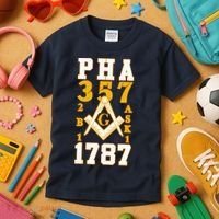 Prince Hall Mason PHA 357 2b1ask1 1787 Masonic Thanksgiving Kids T-Shirt thumb 3