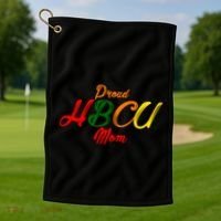 Proud Hbcu Mom Historically Black Colleges And Universities Gift Golf Towel thumb 1