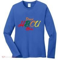 Proud Hbcu Mom Historically Black Colleges And Universities Gift Women's Long Sleeve Shirt thumb 0