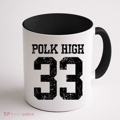 Polk High Number 33 Coffee Mug back