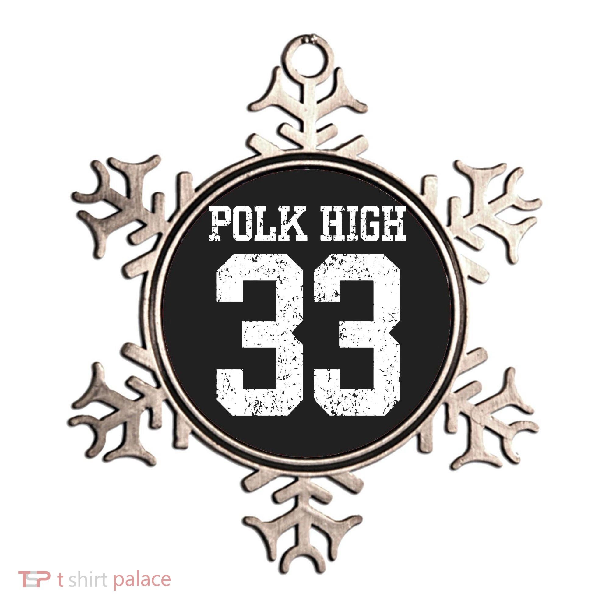 Polk High Number 33 Ornament