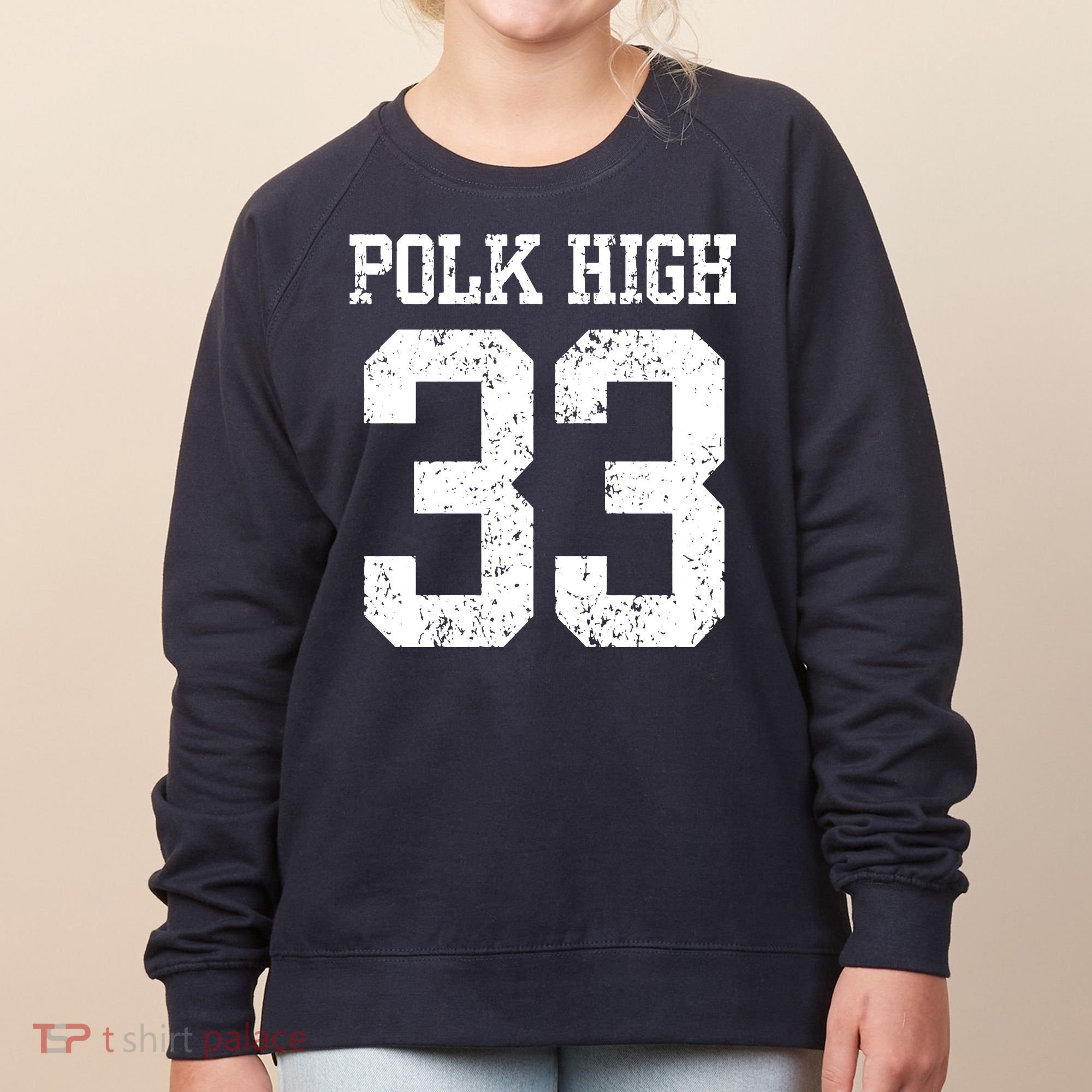 Polk High Number 33 Women's Sweatshirt