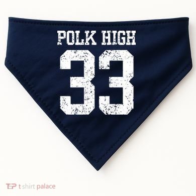 Polk High Number 33 USA-Made Doggie Bandana