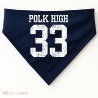 Polk High Number 33 USA-Made Doggie Bandana thumb 0