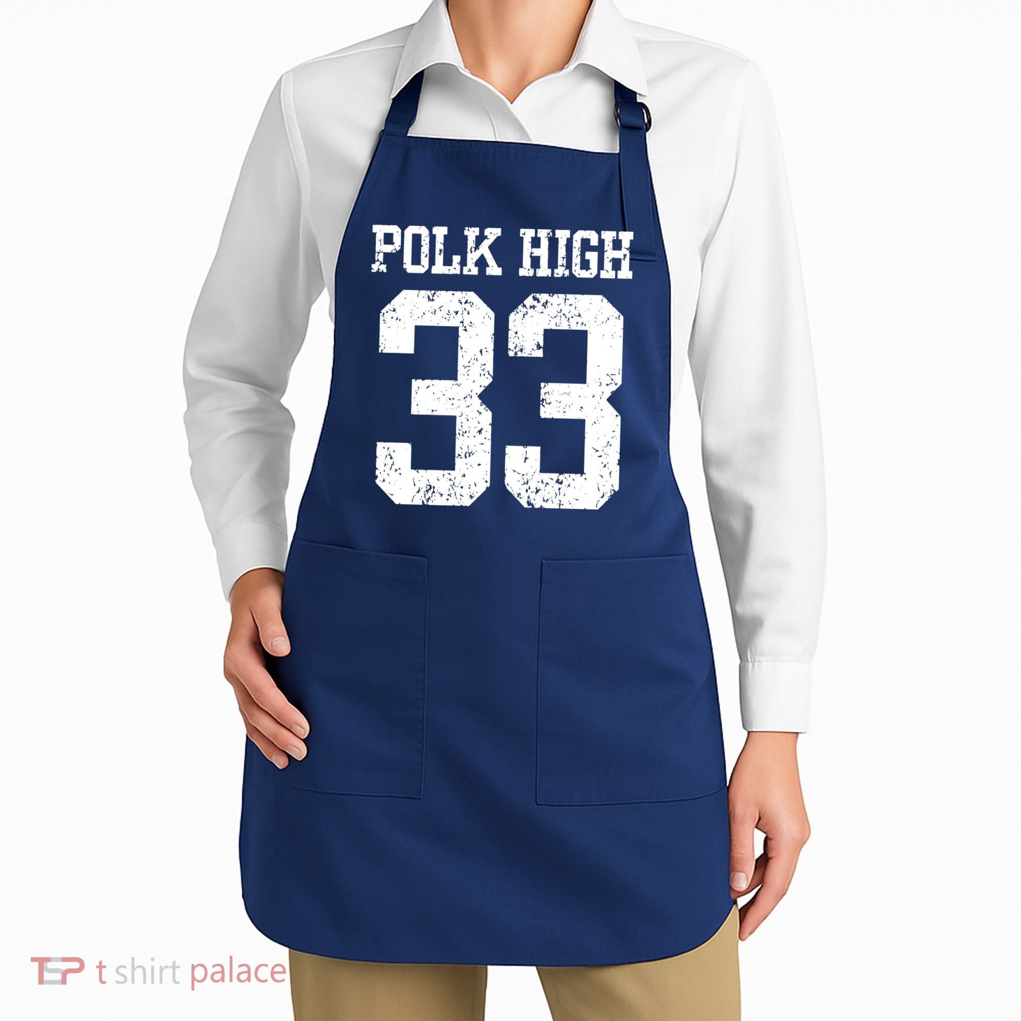 Polk High Number 33 Apron