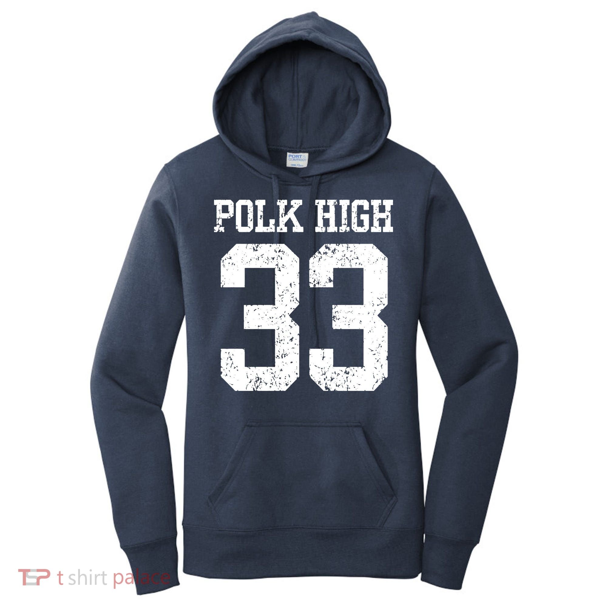 Polk High Number 33 Women's Hoodie