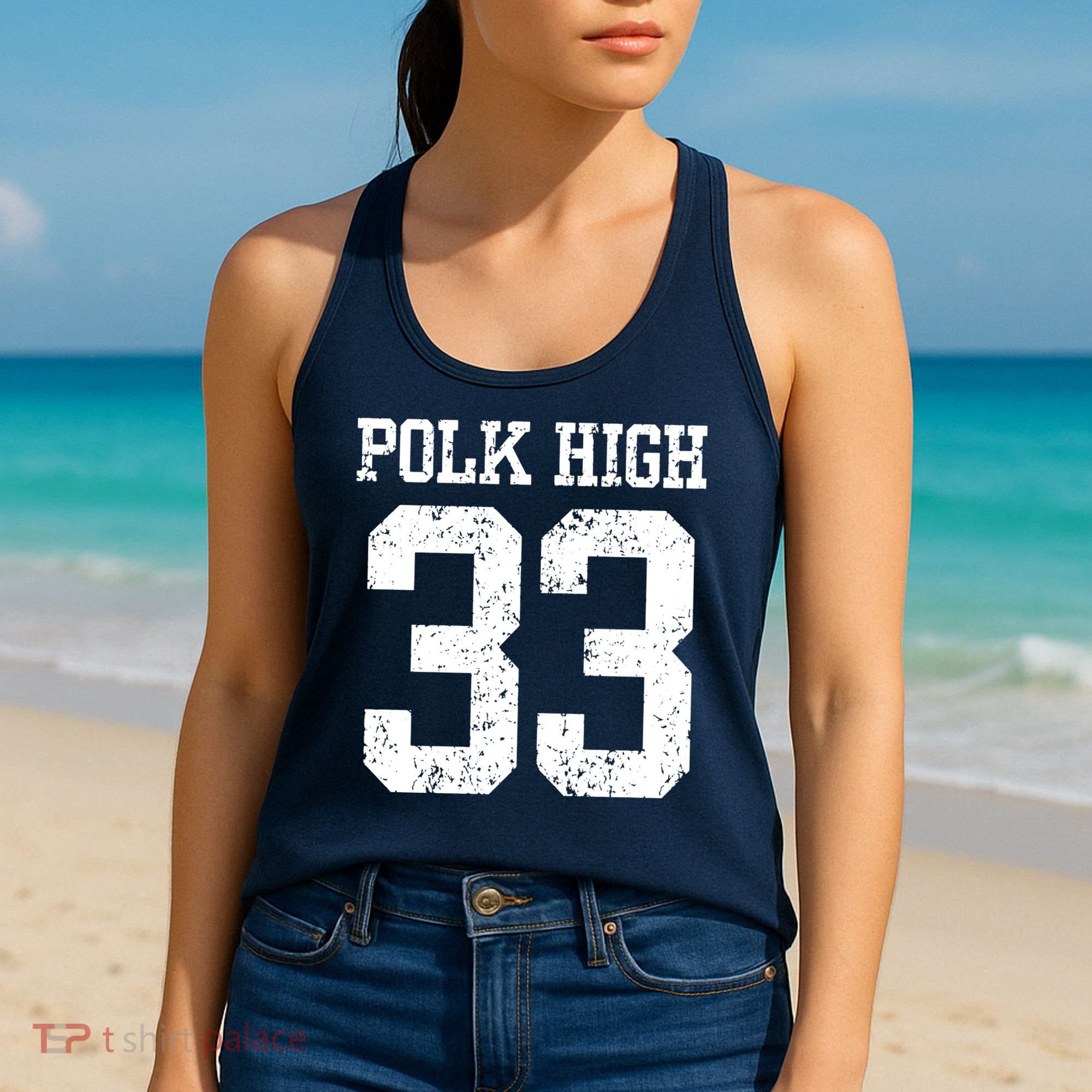 Polk High Number 33 Women's Tank Top