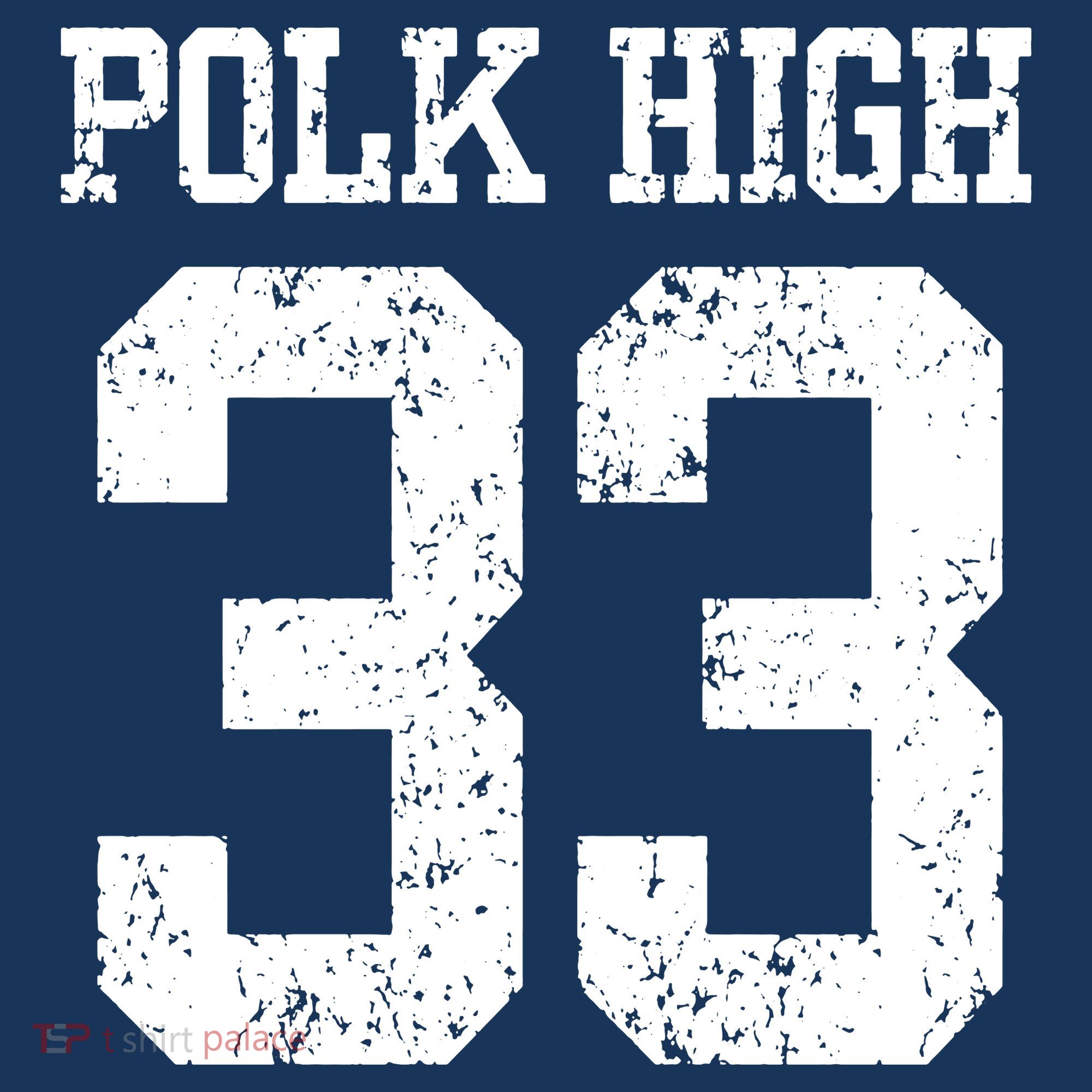 Polk High Number 33 Golf Towel