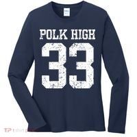 Polk High Number 33 Women's Long Sleeve Shirt thumb 0
