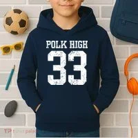 Polk High Number 33 Kids Hoodie thumb 2