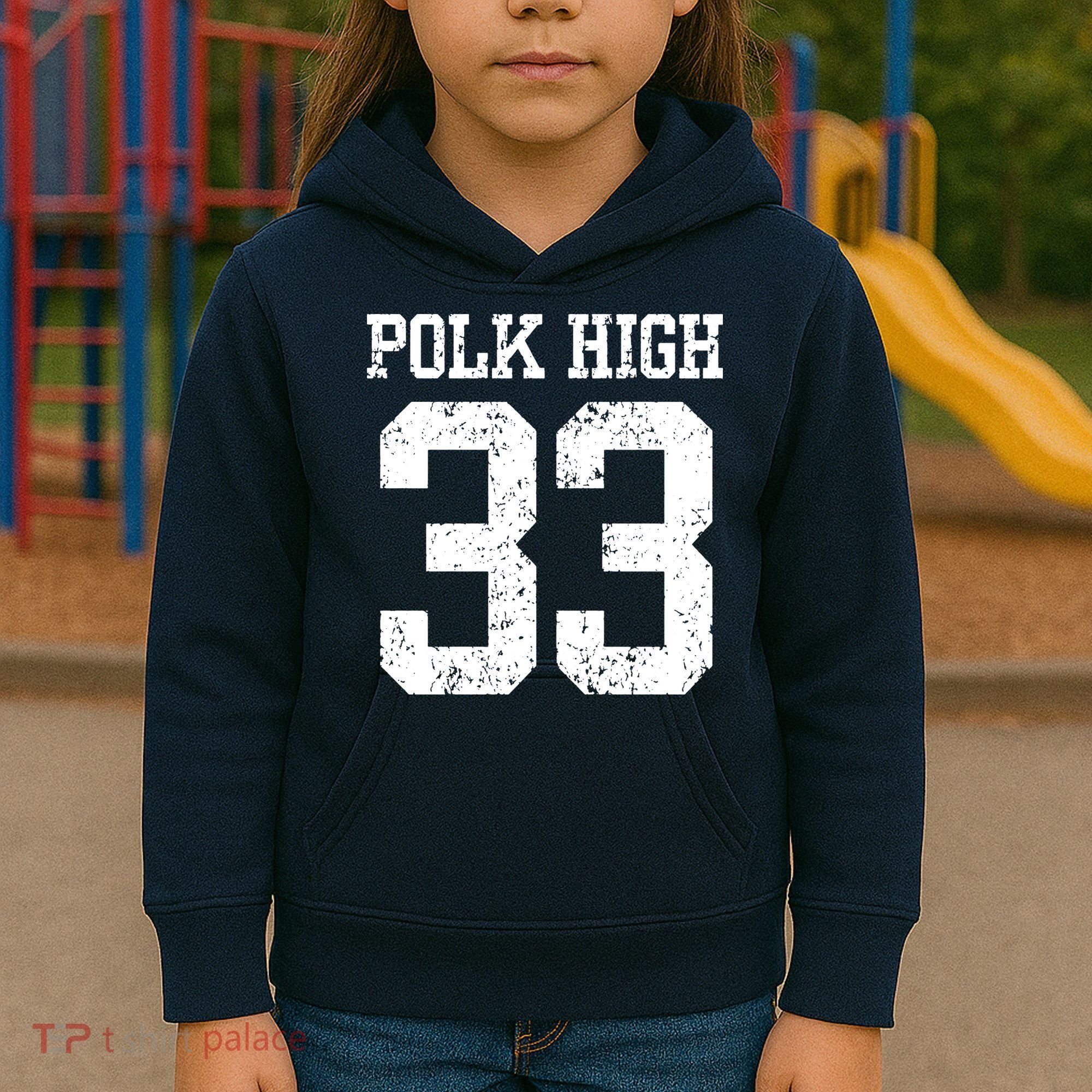 Polk High Number 33 Kids Hoodie