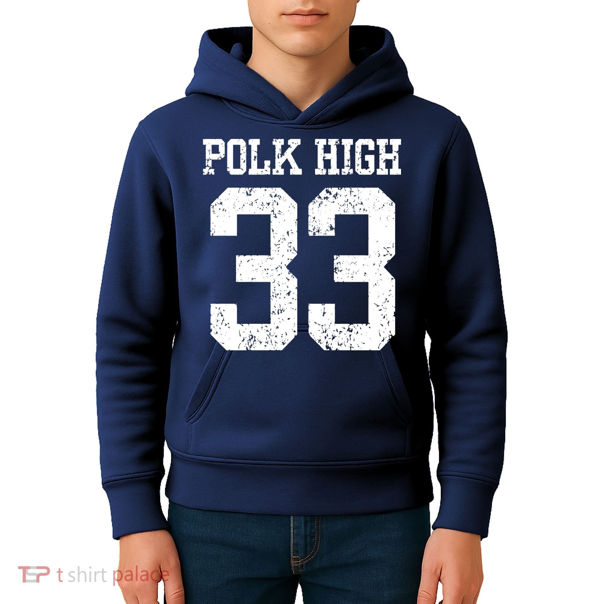 Polk High Number 33 Kids Hoodie