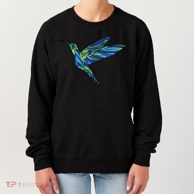 Polygonal Hummingbird Nature Women's Sweatshirt