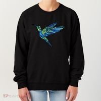 Polygonal Hummingbird Nature Women's Sweatshirt thumb 0