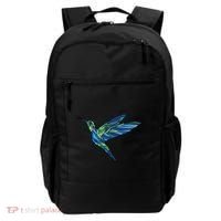 Polygonal Hummingbird Nature Backpack thumb 0