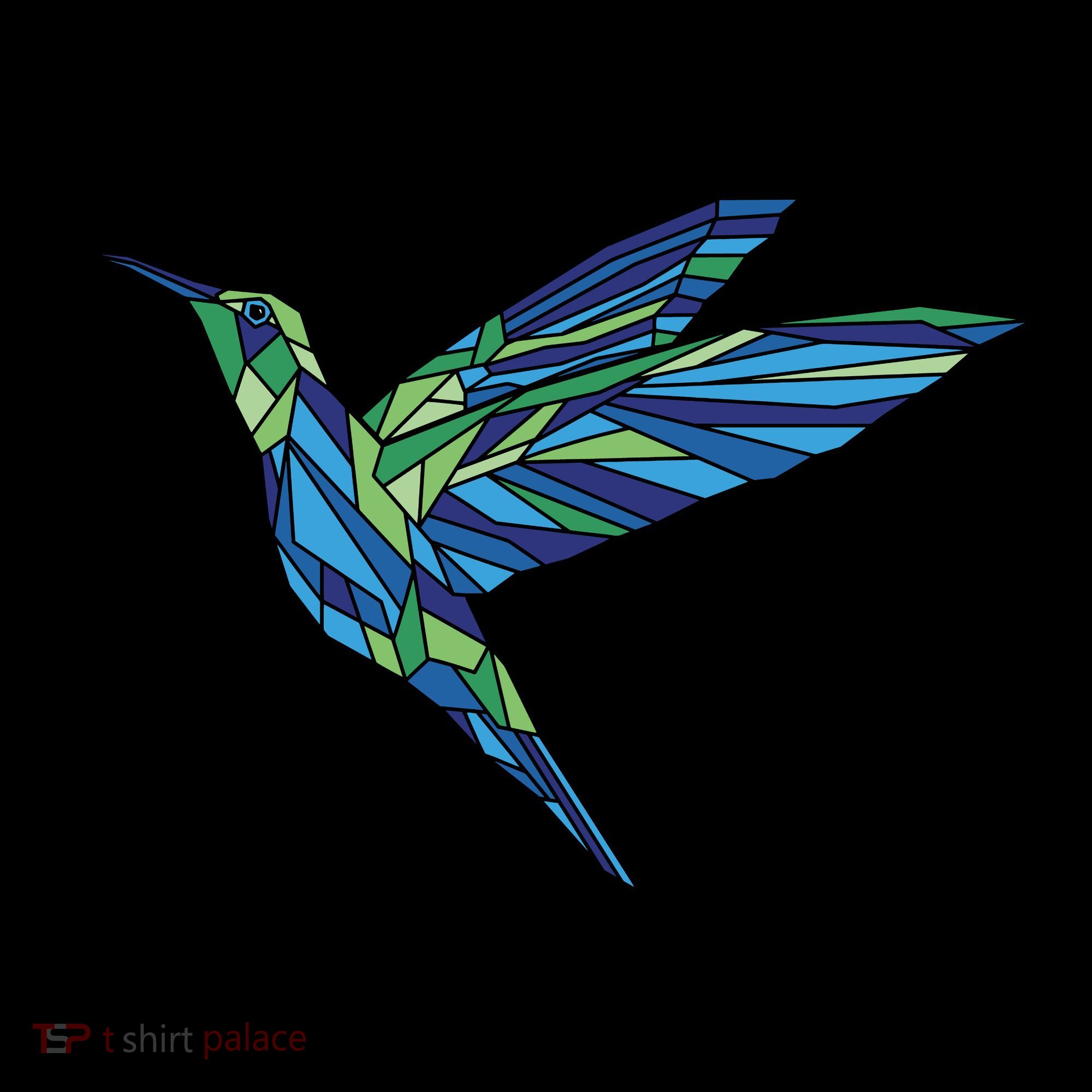 Polygonal Hummingbird Nature Backpack