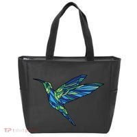 Polygonal Hummingbird Nature Tote Bag thumb 0