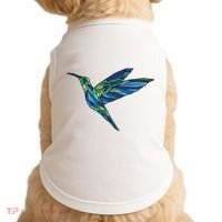 Polygonal Hummingbird Nature Doggie Tank thumb 0