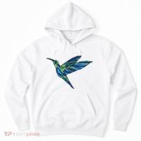 Polygonal Hummingbird Nature Hoodie thumb 0