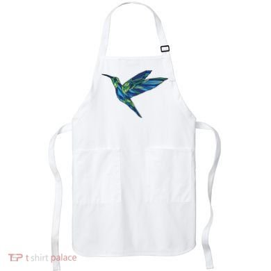 Polygonal Hummingbird Nature Apron