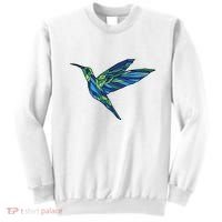 Polygonal Hummingbird Nature Sweatshirt thumb 0