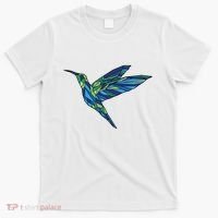 Polygonal Hummingbird Nature T-Shirt thumb 0