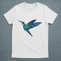 Polygonal Hummingbird Nature T-Shirt thumb 5