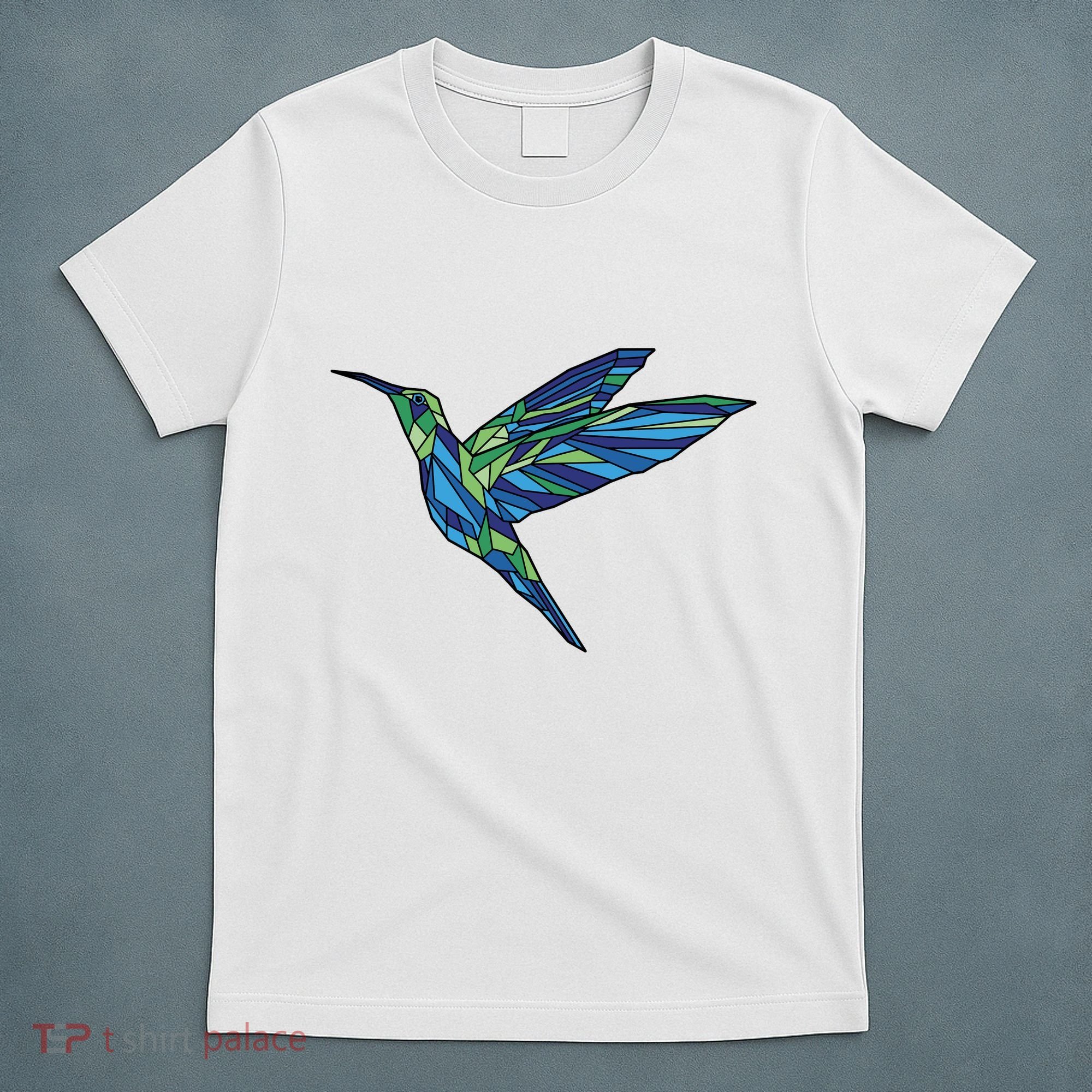 Polygonal Hummingbird Nature T-Shirt