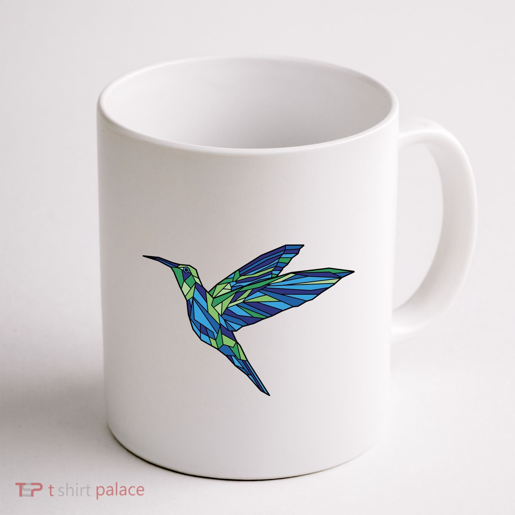 Polygonal Hummingbird Nature Coffee Mug