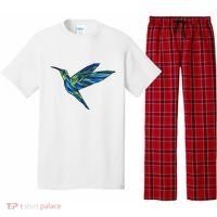 Polygonal Hummingbird Nature Pajama Set thumb 0